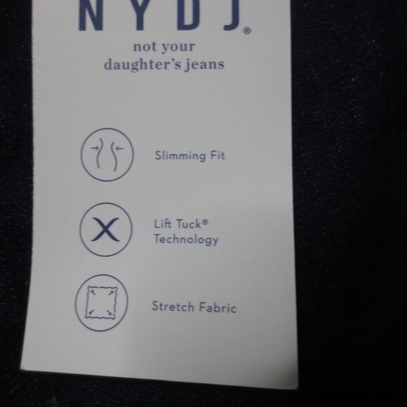 NWT NYDJ womens BLUE denim JEANS skinny DARK WASH high waist STRETCH size 16 - Picture 5 of 12